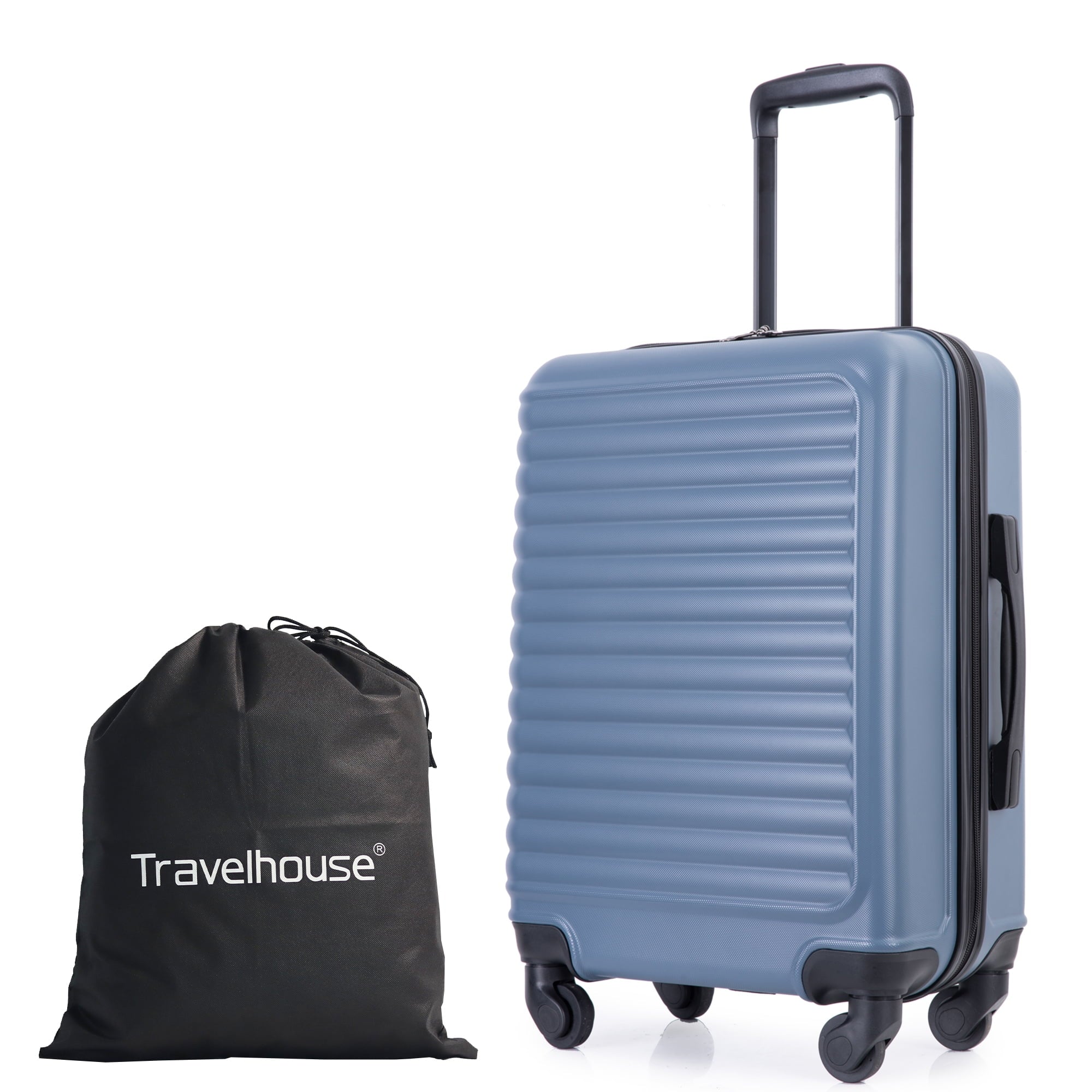 20" Lightweight Hardside Suitcase with Spinner Wheels.(Blue)
